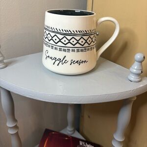 Snuggle Season Ceramic Mug - Black and White